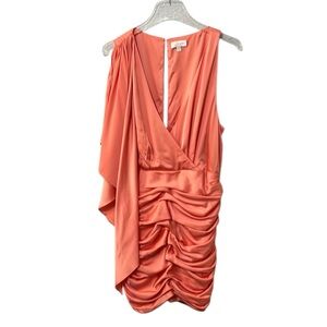 RONNY KOBO Morgan Ruched Mini Dress Size XL